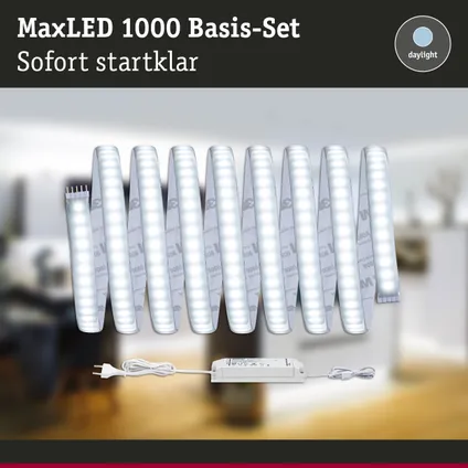 Ruban LED Paulmann MaxLED 1000 3m kit de base lumière du jour recouvert 34W 5