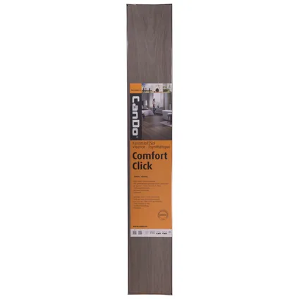 Sol vinyle CanDo Comfort Click chêne gris foncé 5mm 2,21m² 4