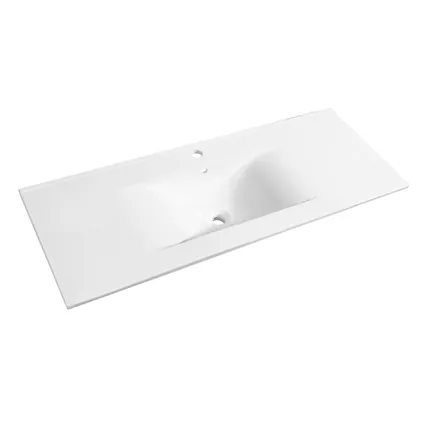 Lavabo Allibert Soft 120cm simple vasque blanc brillant