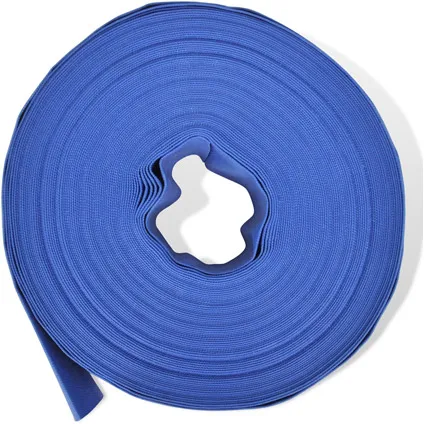 Platte PVC slang voor water (50 m, 2"/5,08 cm) 2