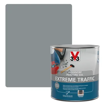Peinture sol int ext V33 Extreme traffic schiste satin 500ml
