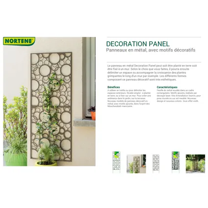 Decoration Panel, panneau en métal - Nortene