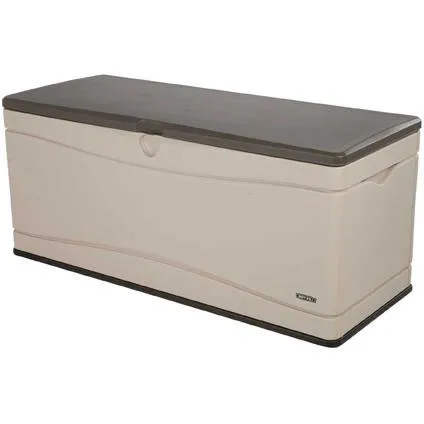 bereiken Circulaire Ga naar beneden Lifetime opbergbox 'Storage Box beige/bruin 152,4x61cm
