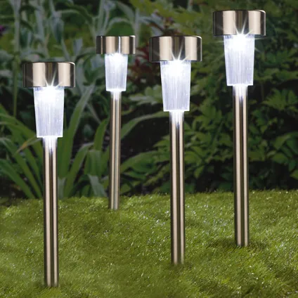 Pro Garden Tuinverlichting prikspotjes - set 7 stuks - solar - 36 3