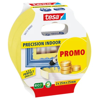 Tesa® Professional Washi Indoor Afplaktape 25mx25mm 2 stuks 2