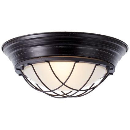 Brilliant plafondlamp Typhoon 2 zwart ⌀35cm 2xE27