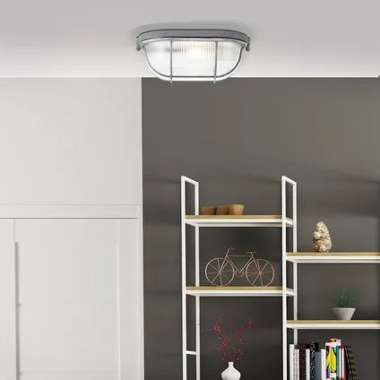 Brilliant plafondlamp Bobbi betongrijs ⌀28cm E27 3