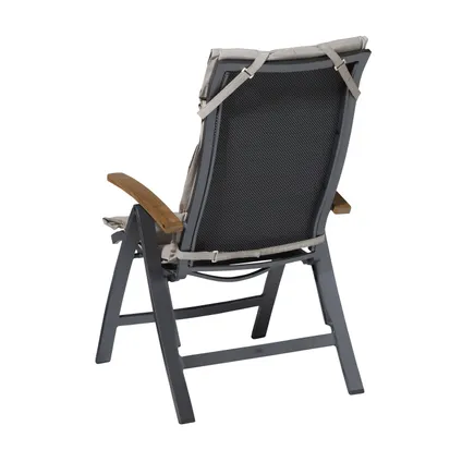 Coussin chaise de jardin Madison Panama fibre 125x50cm - lin 2