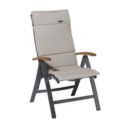 Coussin chaise de jardin Madison Panama fibre 125x50cm - lin 3