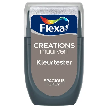 Flexa muurverf tester Creations spacious grey 30ml 3