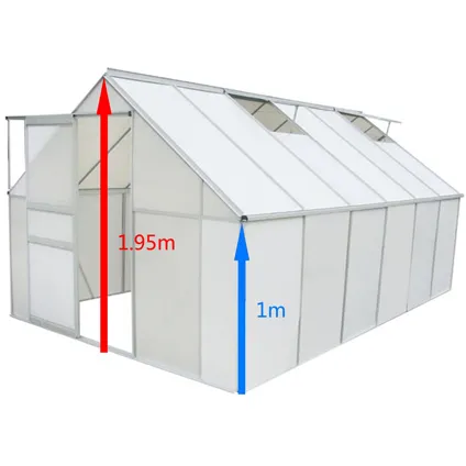 Tuinkas polycarbonaat 9.25 m² 5