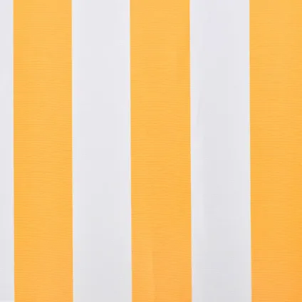VidaXL luifeldoek 3x2,5m canvas zonnebloemgeel en wit 3