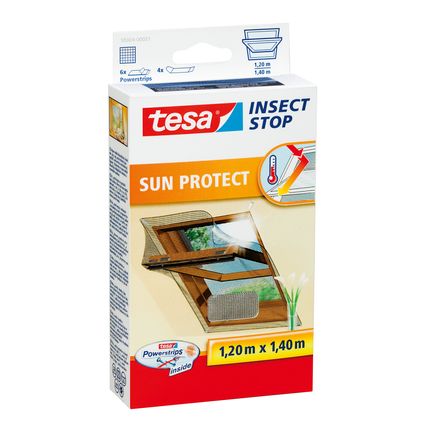 Moustiquaire pour fenêtre Tesa Insect Stop Sun Protect noir 1,2x1,4m