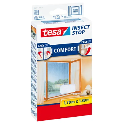 Tesa Insect Stop Comfort raamhor wit 1,7x1,8m 2
