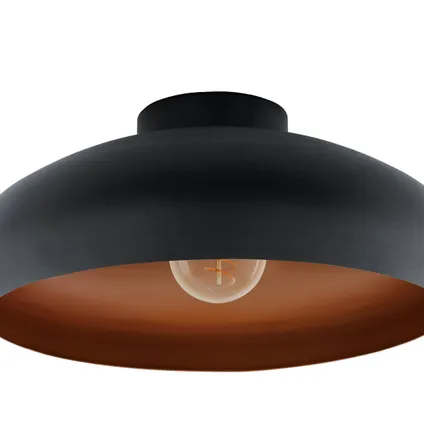 EGLO plafondlamp Mogano zwart koper ⌀40cm E27 3