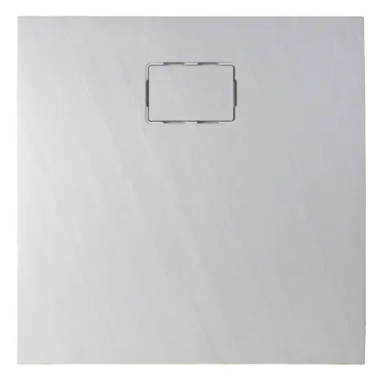 Receveur de douche Allibert Rockstone carré 90x90cm blanc mat