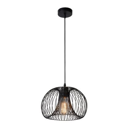 Lucide hanglamp ‘Vinti Ø 30 cm’ zwart 60 W
