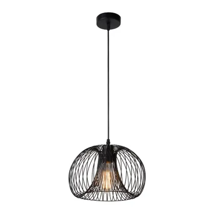 Lucide hanglamp Vinti zwart ø30cm E27