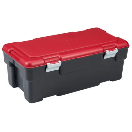 Malle de rangement Curver voyager 65L Storage Box noir/rouge