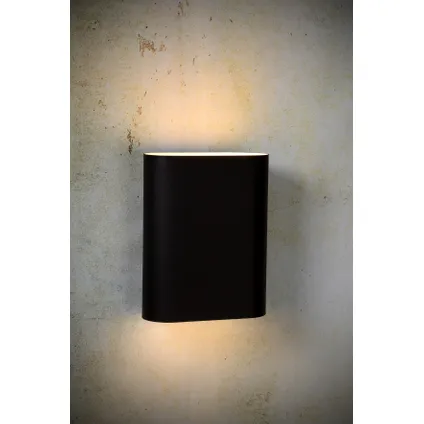 Lucide wandlamp Ovalis zwart goud 2xE14 5
