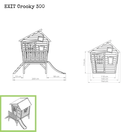 EXIT Maisonnette en bois Crooky 300 2
