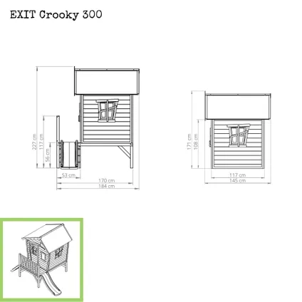 EXIT Maisonnette en bois Crooky 300 3
