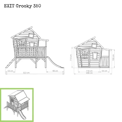 EXIT Crooky 350 houten speelhuis 2
