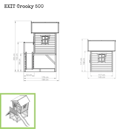 EXIT Maisonnette en bois Crooky 500 3