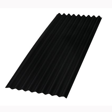 Plaque bitumée ondulée Aquaplan 'Topline' noir 200 x 86 cm