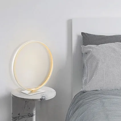 Home Sweet Home Eclips LED de lampe de table - Argent - 35x10x36cm - Aluminium 2