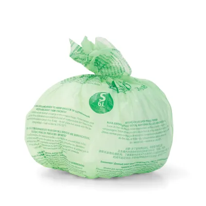 Brabantia PerfectFit Sacs poubelles compostables - 6L - Code S - 10 pièces 4