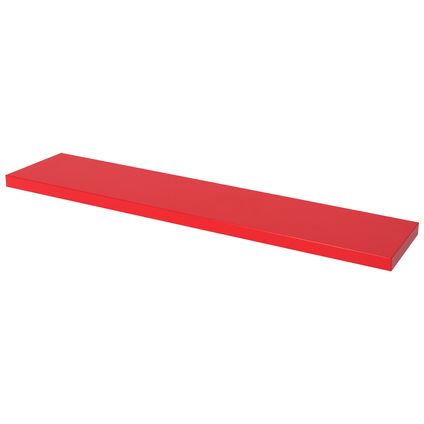 Duraline wandplank XL4 rood lak 38mm 118x23,5cm