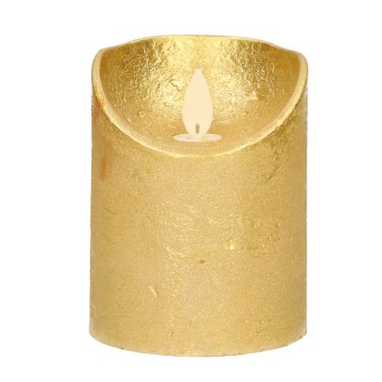 Anna's Collection Stompkaars - LED - dansvlam - goud - 10 cm
