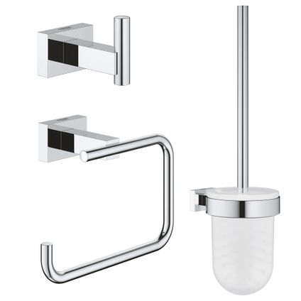Ensemble d'accessoires de toilette Grohe Essentials 3-en-1 chrome