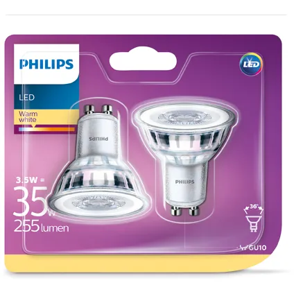 gastvrouw Circulaire kop Philips LED-spot 3,5W GU10