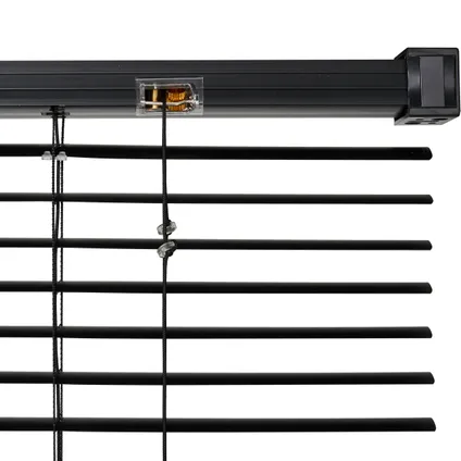 Baseline horizontale jaloezie PVC zwart 100x130cm 8