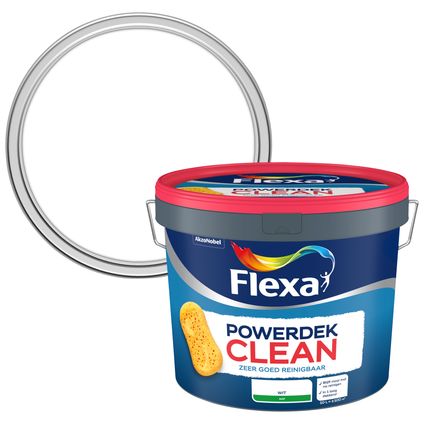 Flexa Powerdek muurverf clean wit 10L