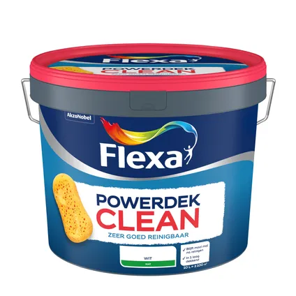 Flexa Powerdek muurverf clean wit 10L 3