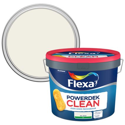 Flexa Powerdek muurverf Clean RAL9010 10L
