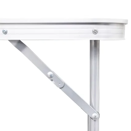 VidaXL campingtafel inklapbaar en verstelbaar aluminium 120x60cm 4 stoelen 6