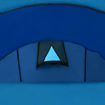 VidaXL tent marine -en licht blauw 4-persoons 395x180x110cm  2