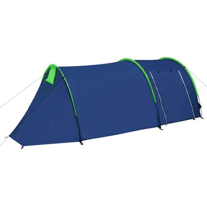 Waterbestendige campingtent voor 4 personen marineblauw / groen