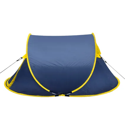 VidaXL tent pop-up 2-persoons marineblauw/geel 2