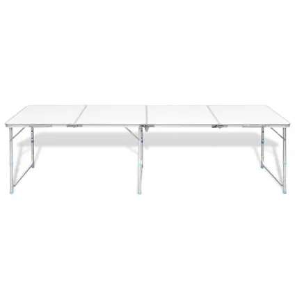 VidaXL campingtafel inklapbaar en verstelbaar 240x60cm aluminium 6