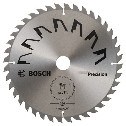 Bosch cirkelzaagblad Precision t40 254x2x30mm
