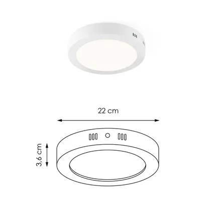 Plafonnier LED Home Sweet Home Ska blanc 15W 4
