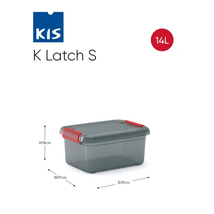 Kis K-latch box S grijs 5
