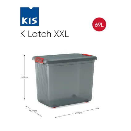 Boîte Kis K-latch XXL gris 2
