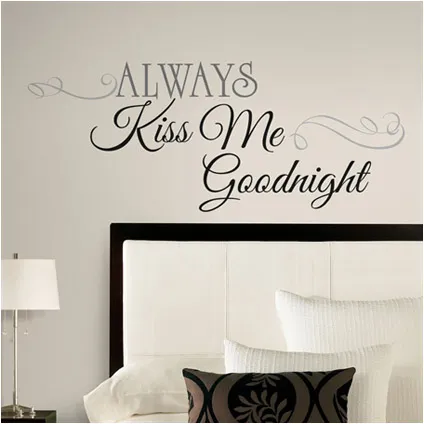 RoomMates muursticker Always Kiss Me Goodnight