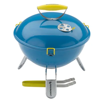 Landmann tafelbarbecue houtskool Piccolino blauw 3